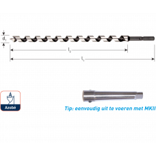 SLANGENBOOR GOLD-LINE, ø12X385X460 AZOBE