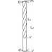 HOUTSPIRAALBOOR STANDARD 24 X 140 X 215 MM, D 13 MM