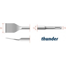 SDS-PLUS SPADEBEITEL, GEBOGEN,THUNDER, 50X250