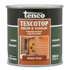 TENCOTOP DEUR & KOZIJN TRANSPARANT IROKO TEAK 0,25 TENCOTOP DEUR & KOZIJN TRANSPARANT IROKO TEAK 0,25